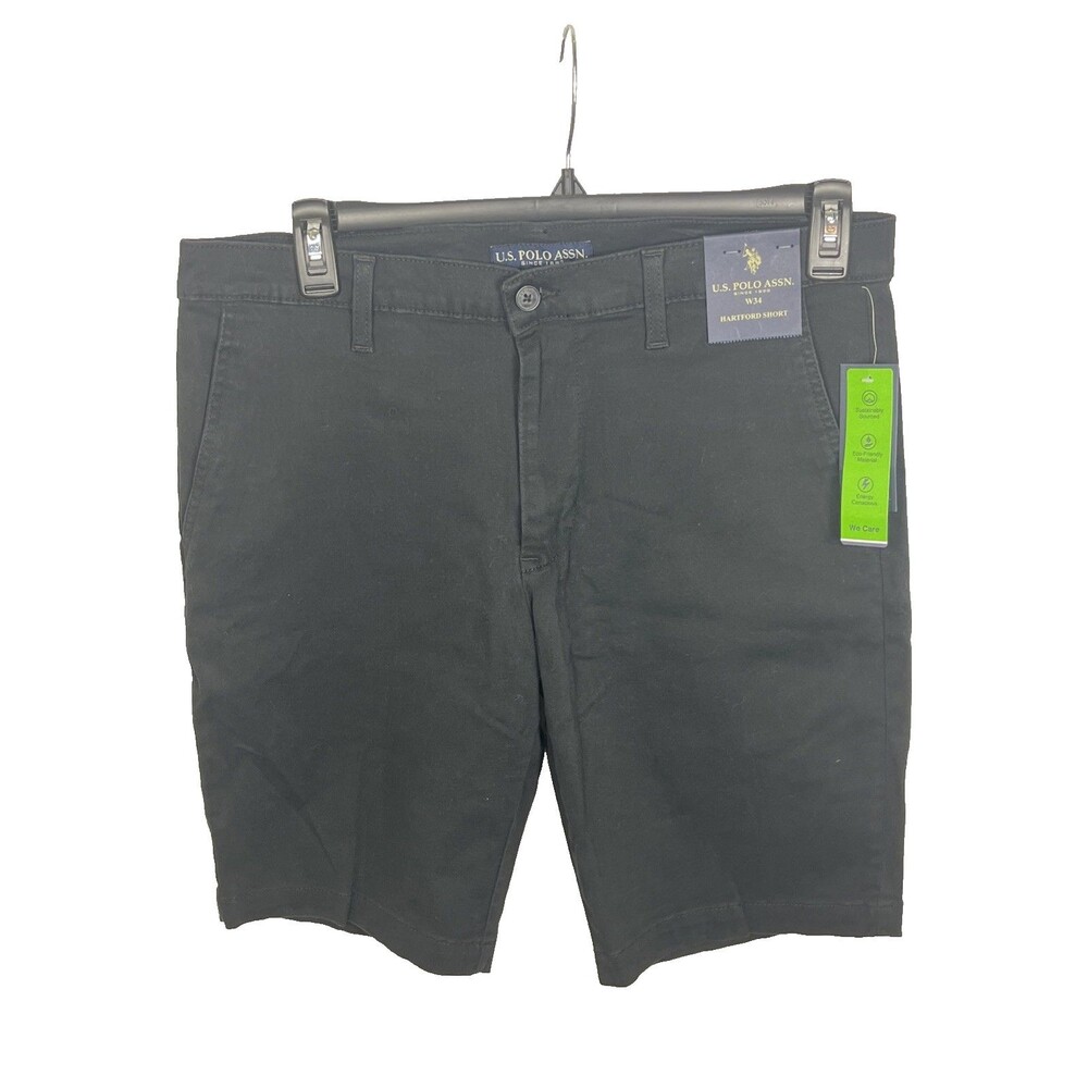 U.S. Polo Assn. Men's Hartford Short Stretch Black Size 34 NEW